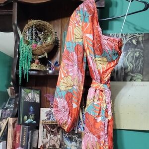 Fashion Nova Tropical Print One Shoulder Dress Size Medium